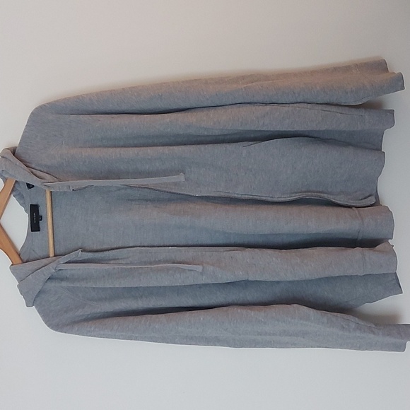 Vince French Terry Full Zip Hoodie Raglan Sleeve Front Pockets Size XL - Picture 6 of 11